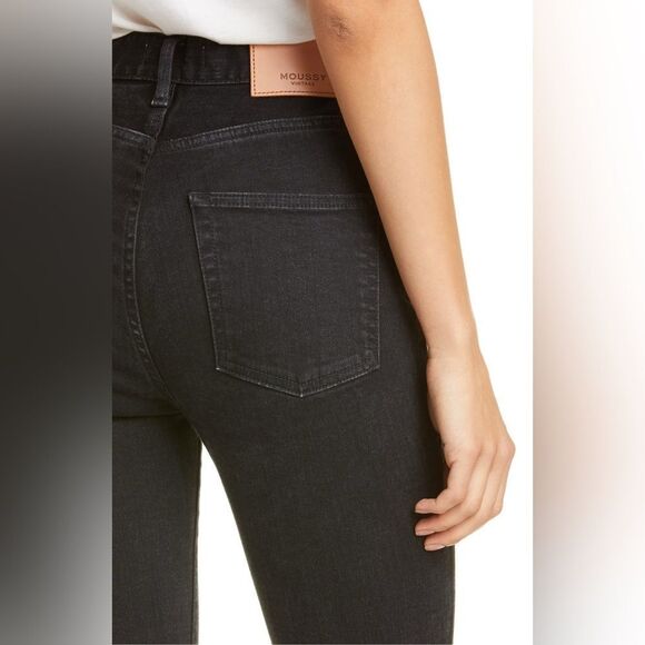 MOUSSY VINTAGE Filer Rebirth High Rise Skinny Jeans. Black. Worn 3X Pristine. 24 - Picture 2 of 8